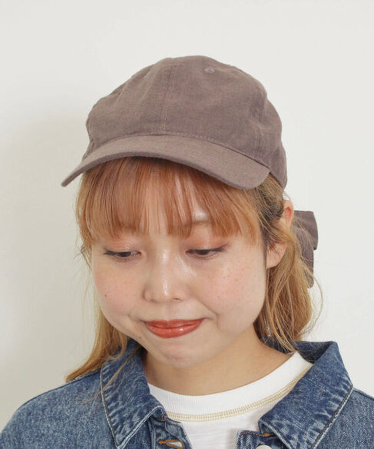 Samansa Mos2「【UVカット/消臭効果】バックリボンアソートキャップ」|その他|