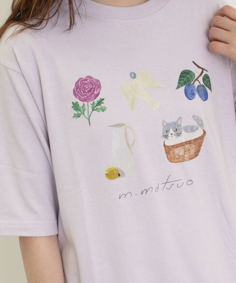 Samansa Mos2「【miyuki matsuo×Samansa Mos2】タックTシャツ」|Tシャツ・カットソー|