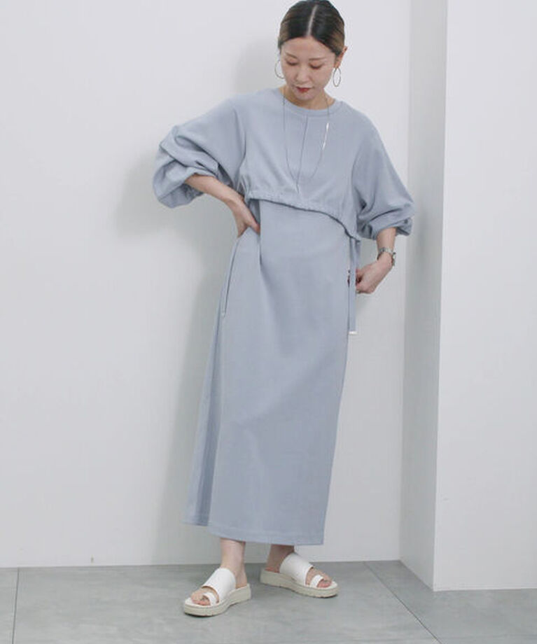 Samansa Mos2 blue「【ふっくらクッション】厚底トングサンダル」|ビジネス・ドレスシューズ|