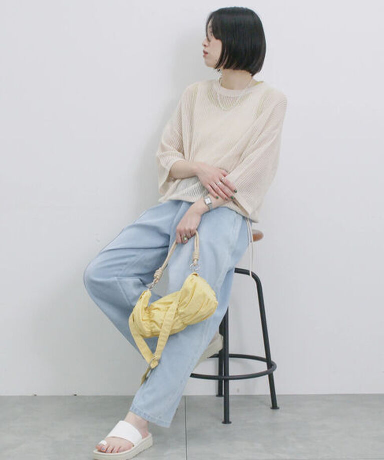 Samansa Mos2 blue「【ふっくらクッション】厚底トングサンダル」|ビジネス・ドレスシューズ|