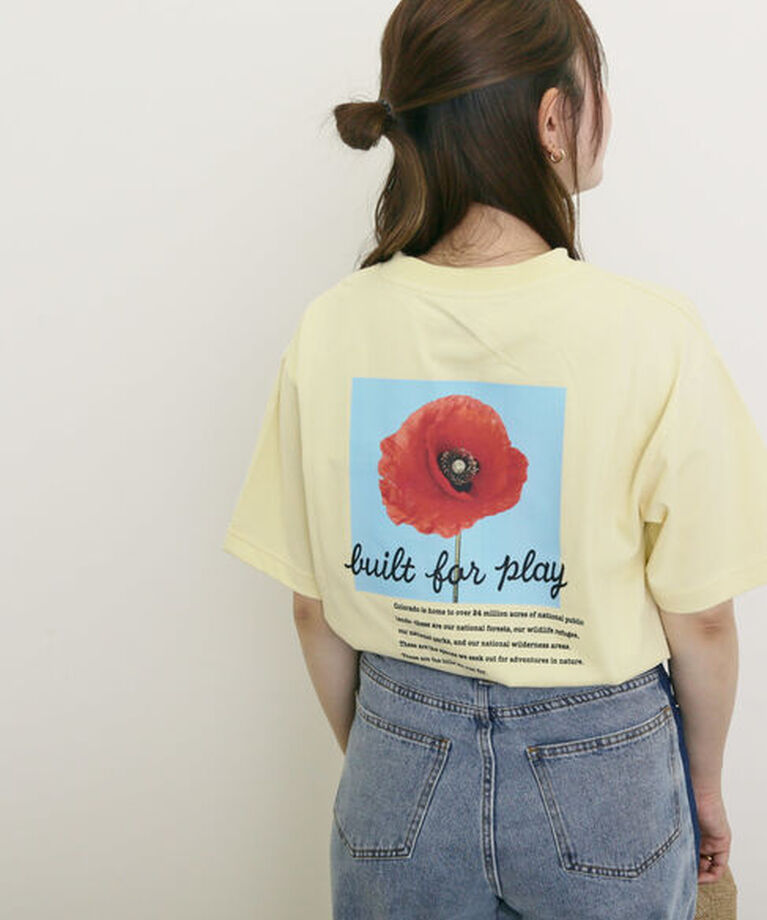 Samansa Mos2「【KELTY×Samansa Mos2】フラワープリントTシャツ」|Tシャツ・カットソー|