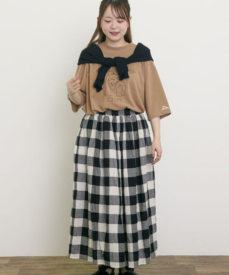 Samansa Mos2「【KELTY×Samansa Mos2】ベアー刺繍Tシャツ」|Tシャツ・カットソー|