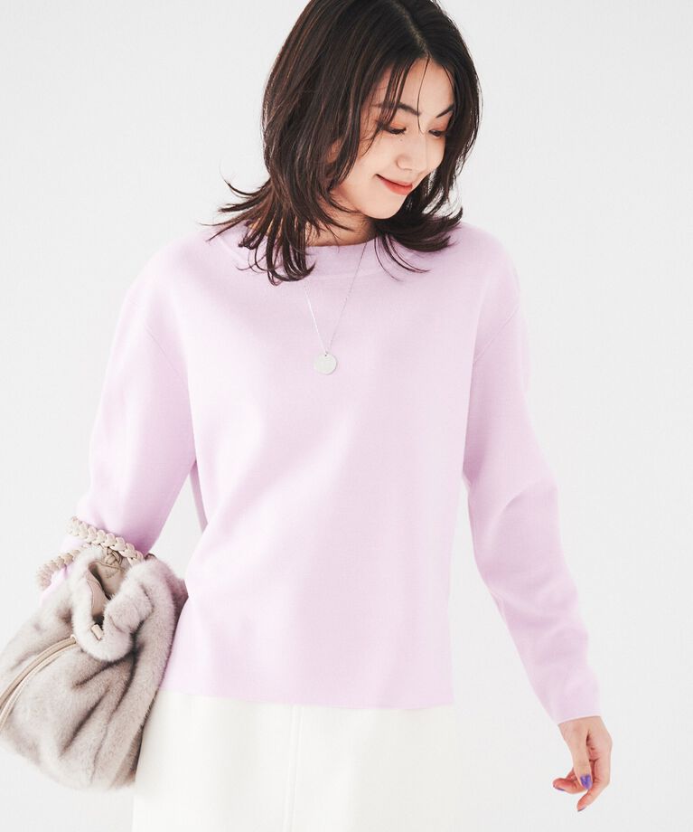 UNTITLED「【アンサンブル可能/8色展開】ミラノリブ ワイドボートネックプルオーバーニット」|ニット・セーター|ﾗﾍﾞﾝﾀﾞｰ(080)