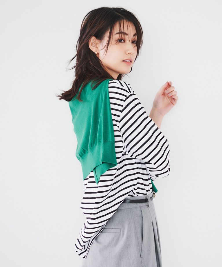 UNTITLED「【重ね着インナーにおすすめ】コットンインナーカットソー」|Tシャツ・カットソー|