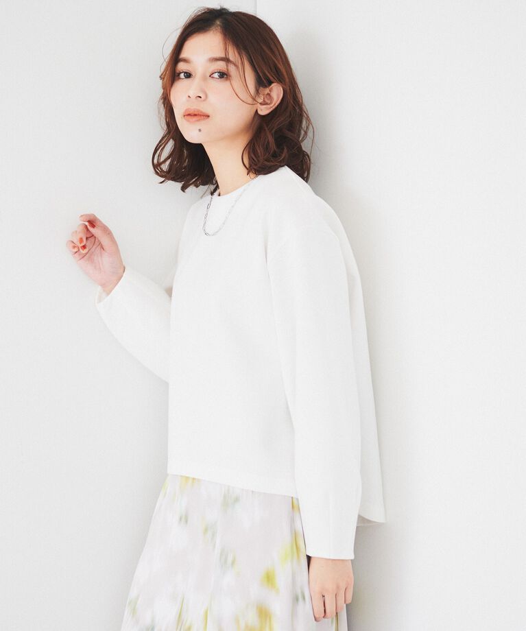 UNTITLED「【洗える/後ろファスナー】ダンボールプルオーバー」|Tシャツ・カットソー|