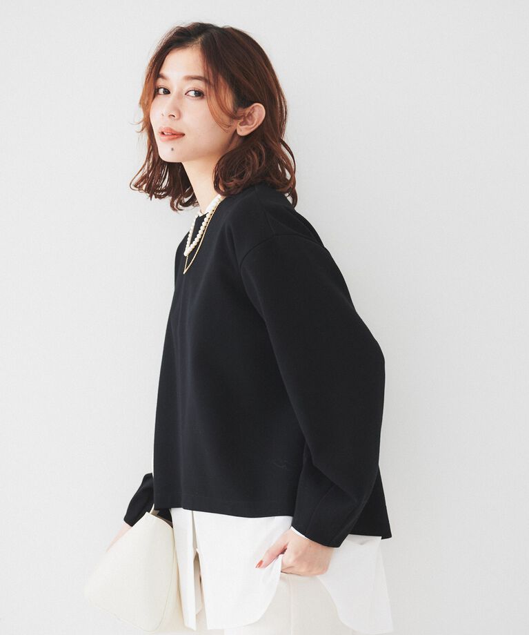 UNTITLED「【洗える/後ろファスナー】ダンボールプルオーバー」|Tシャツ・カットソー|