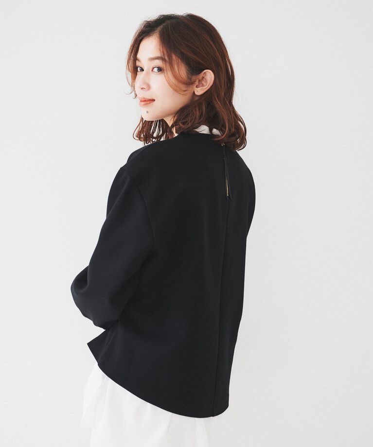 UNTITLED「【洗える/後ろファスナー】ダンボールプルオーバー」|Tシャツ・カットソー|