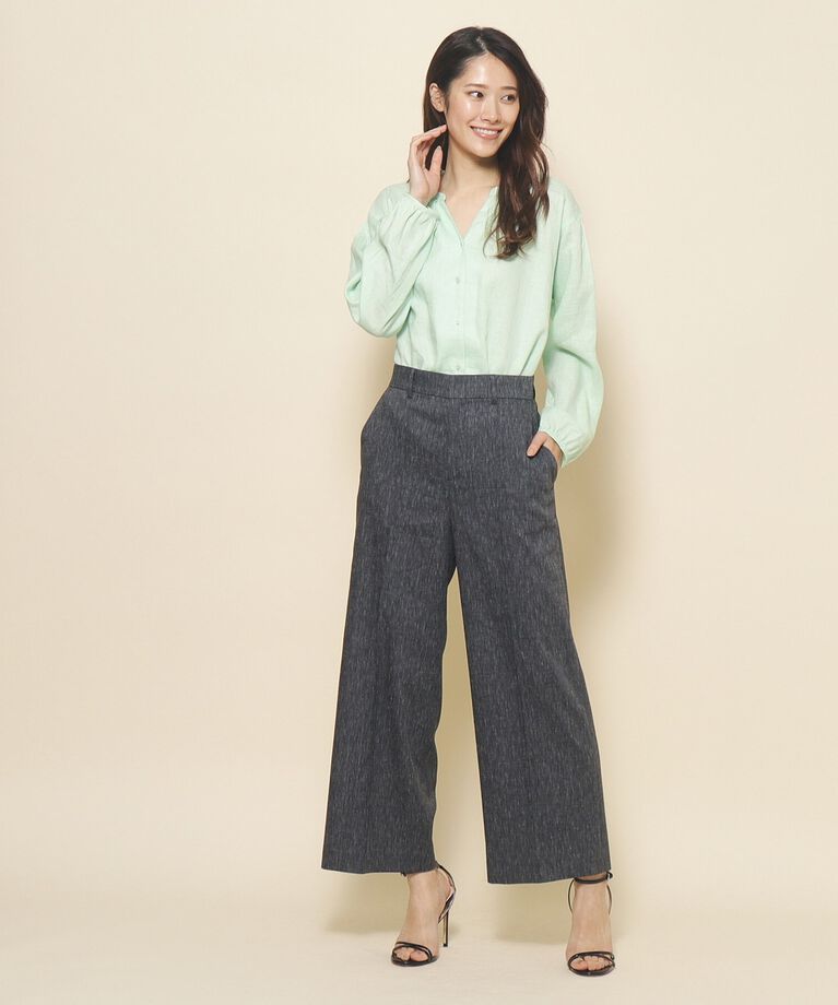 COUP DE CHANCE「【洗える】麻混ストレートワイドパンツ」|その他|