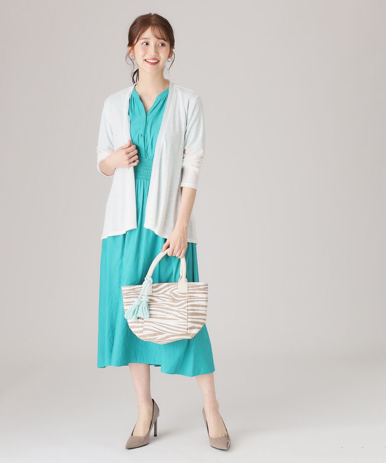 COUP DE CHANCE「【洗える／夏羽織／シワになりにくい／着回し◎】麻見えのドライタッチ素材、夏定番の着流しカーディガン」|カーディガン|