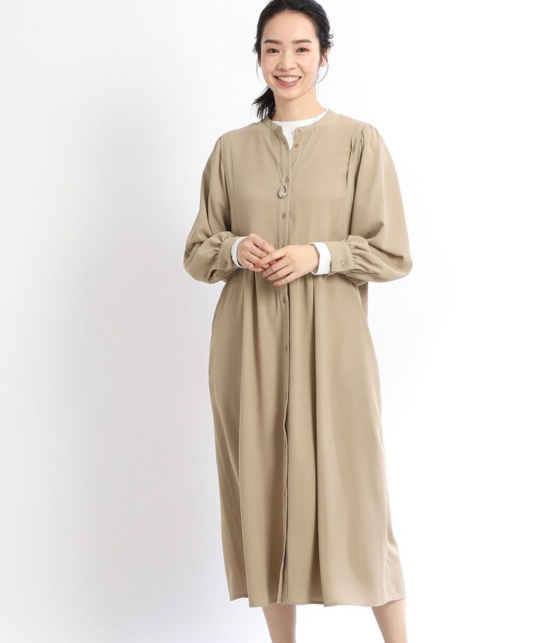 Reflect「【SALE／E‐QUALITY/SALE/2Way／洗える】レイヤード風ワンピース」|ワンピース|ベージュ(052)