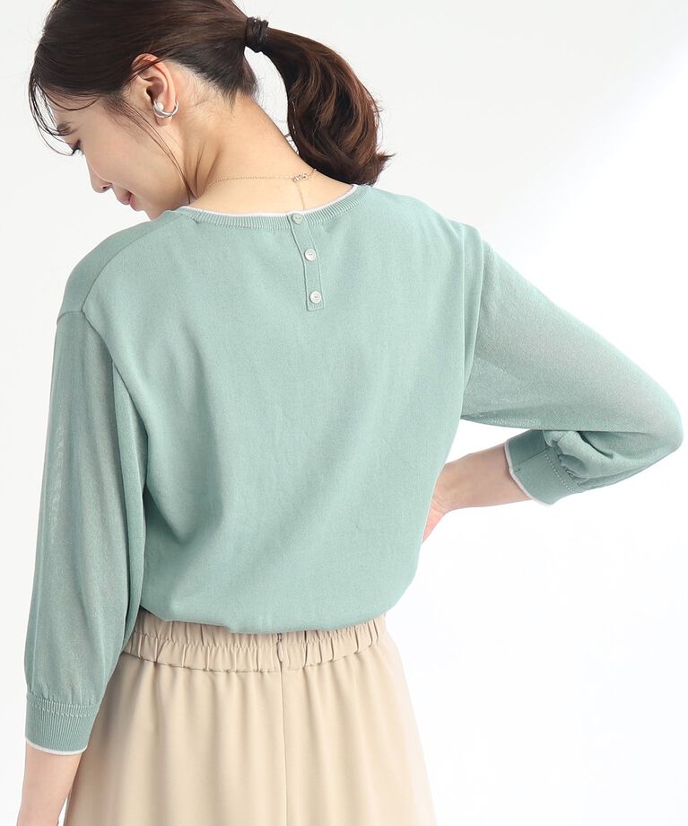 Reflect「【SALE／人気ニット！WEB限定カラーあり／洗える】バックボタンディティールニット」|ニット・セーター|