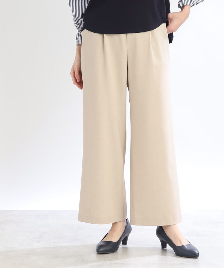 Reflect「【SALE／カラー追加！／マシンウォッシュ可能／UVカット／接触冷感】リラクシーワイドパンツ」|その他|ﾍﾞｰｼﾞｭ(052)