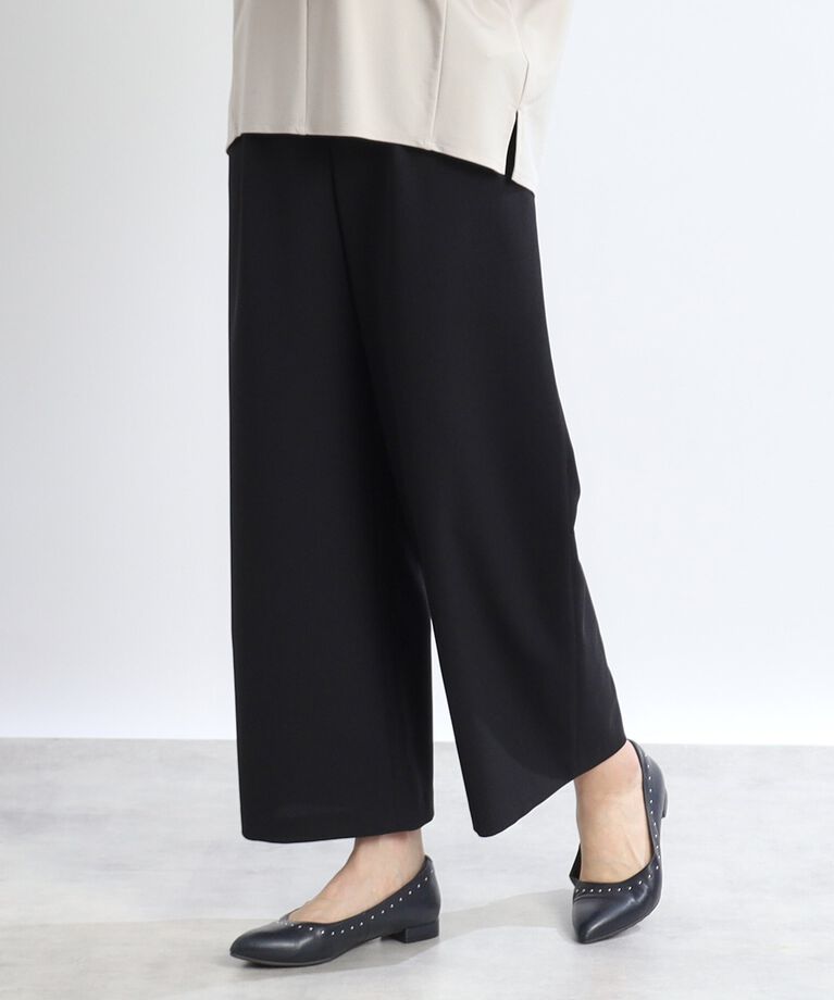Reflect「【SALE／カラー追加！／マシンウォッシュ可能／UVカット／接触冷感】リラクシーワイドパンツ」|その他|ﾌﾞﾗｯｸ(619)