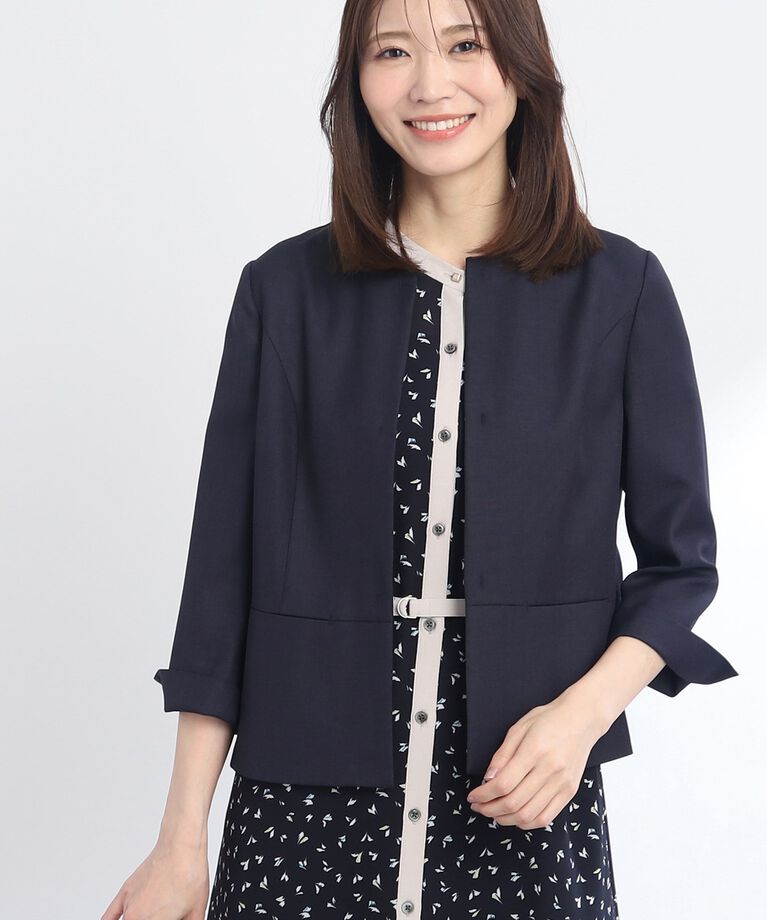 Reflect「【SALE／UVカット／接触冷感／洗える／セットアップ可能】ドライタッチジャケット」|ノーカラージャケット|