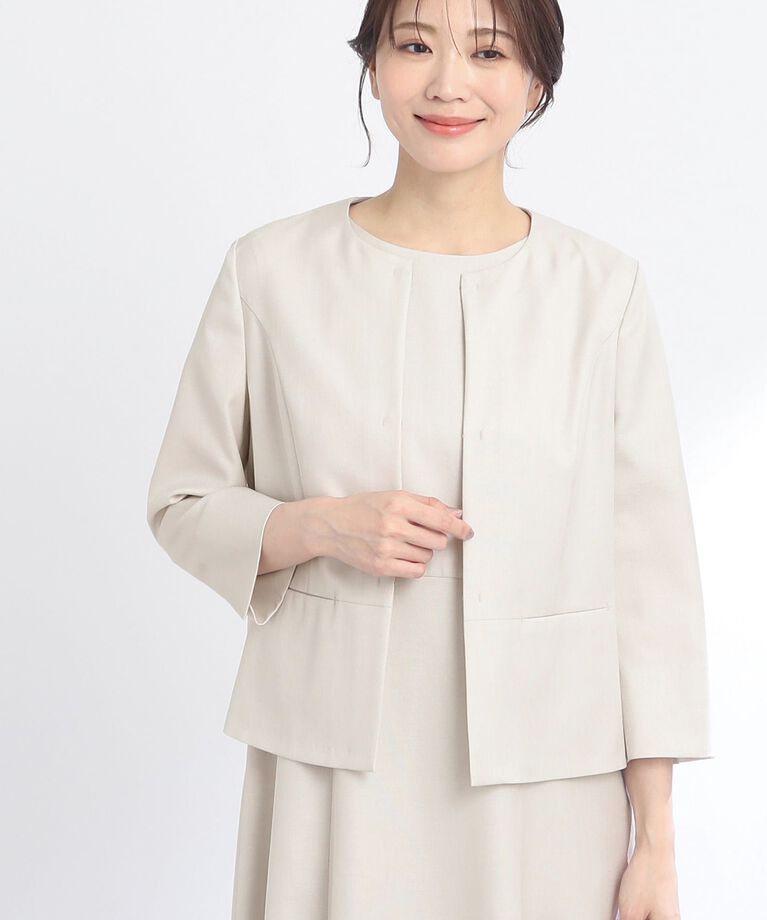 Reflect「【SALE／UVカット／接触冷感／洗える／セットアップ可能】ドライタッチジャケット」|ノーカラージャケット|