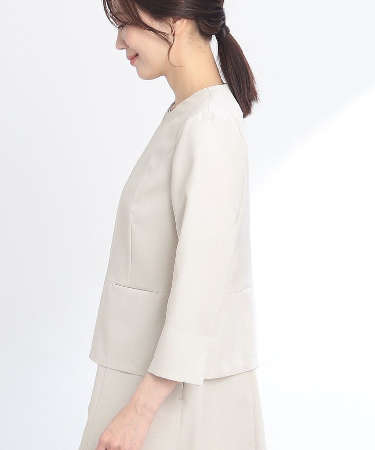 Reflect「【SALE／UVカット／接触冷感／洗える／セットアップ可能】ドライタッチジャケット」|ノーカラージャケット|