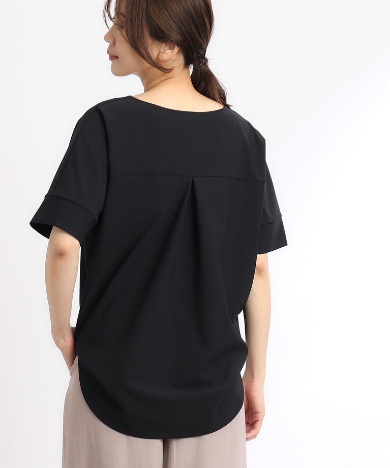 Reflect「【SALE／UVカット／接触冷感／マシンウォッシュ可】スキッパーネックブラウス」|Tシャツ・カットソー|