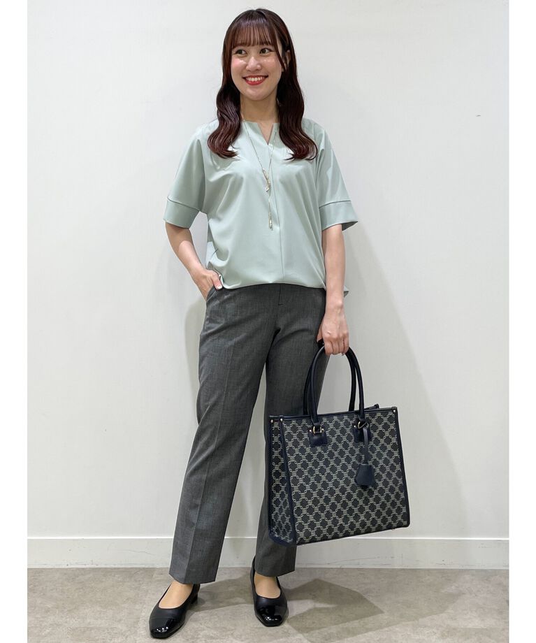Reflect「【SALE／UVカット／接触冷感／マシンウォッシュ可】スキッパーネックブラウス」|Tシャツ・カットソー|
