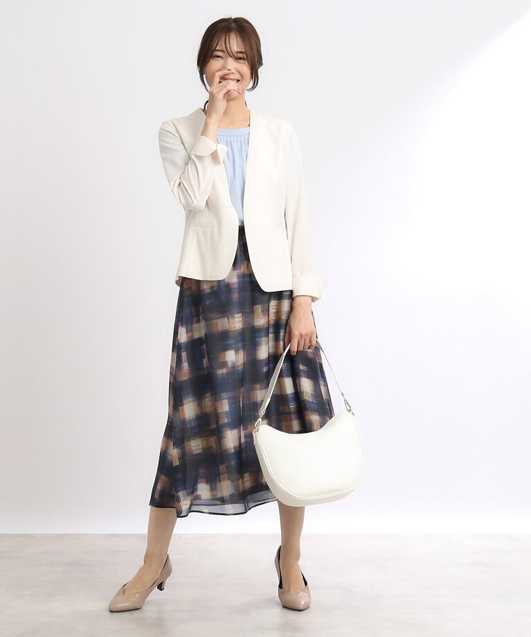 Reflect「【SALE／夏に快適！／接触冷感／洗える／セットアップ可能】ノーカラージャケット」|ノーカラージャケット|