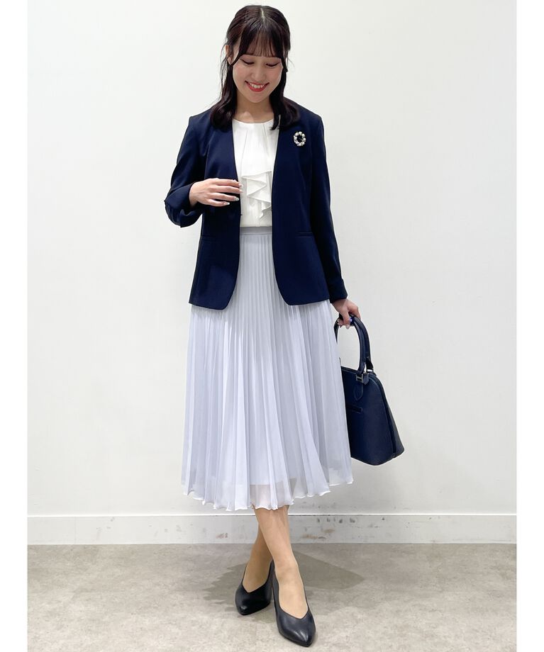 Reflect「【春SALE／フォーマル/マシンウォッシュ可】フロントラッフルディティールブラウス」|シャツ・ブラウス|