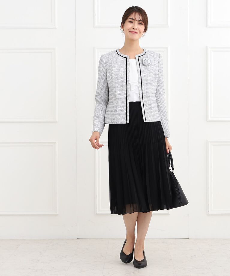 Reflect「【春SALE／フォーマル/マシンウォッシュ可】フロントラッフルディティールブラウス」|シャツ・ブラウス|