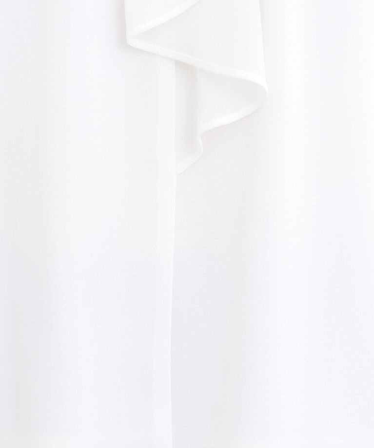 Reflect「【春SALE／フォーマル/マシンウォッシュ可】フロントラッフルディティールブラウス」|シャツ・ブラウス|