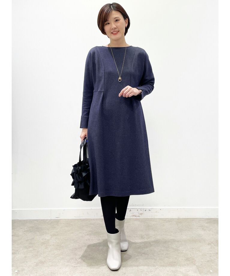 Reflect「【春SALE】ドルマンスリーブストレートシルエットワンピース」|ワンピース|