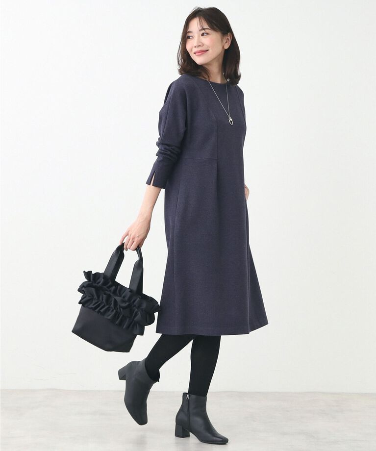 Reflect「【春SALE】ドルマンスリーブストレートシルエットワンピース」|ワンピース|