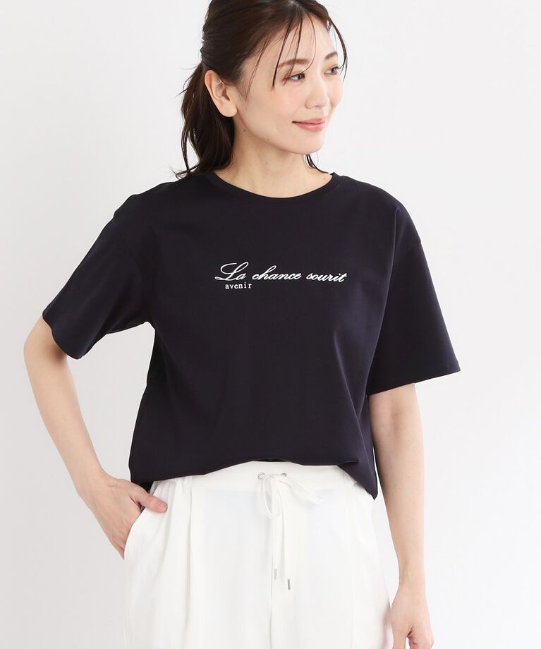 Reflect「【UVカット／接触冷感／マシンウォッシュ可】ロゴTシャツ」|Tシャツ・カットソー|ネイビー(094)