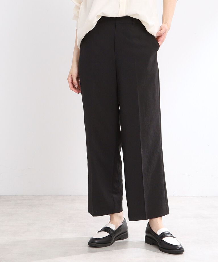 Reflect「【UVカット／マシンウォッシュ可／セットアップ可／夏の通勤におすすめ】ドライタッチストレートパンツ」|その他|ブラック(019)