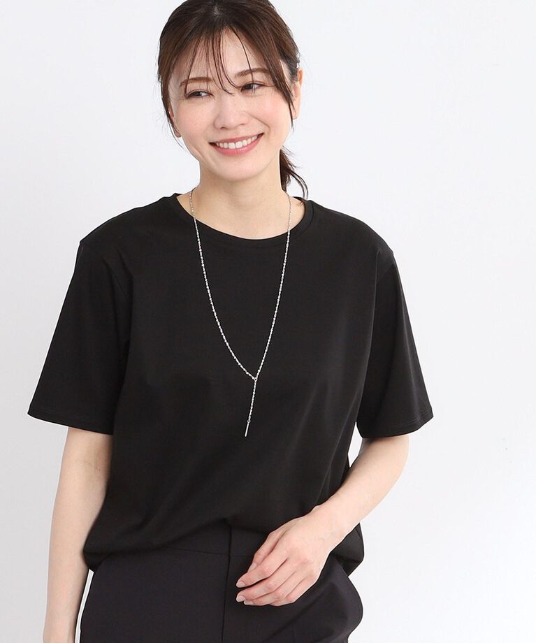 Reflect「【UVカット／接触冷感／マシンウォッシュ可能】ベーシックジャージTシャツ」|Tシャツ・カットソー|ブラック(019)