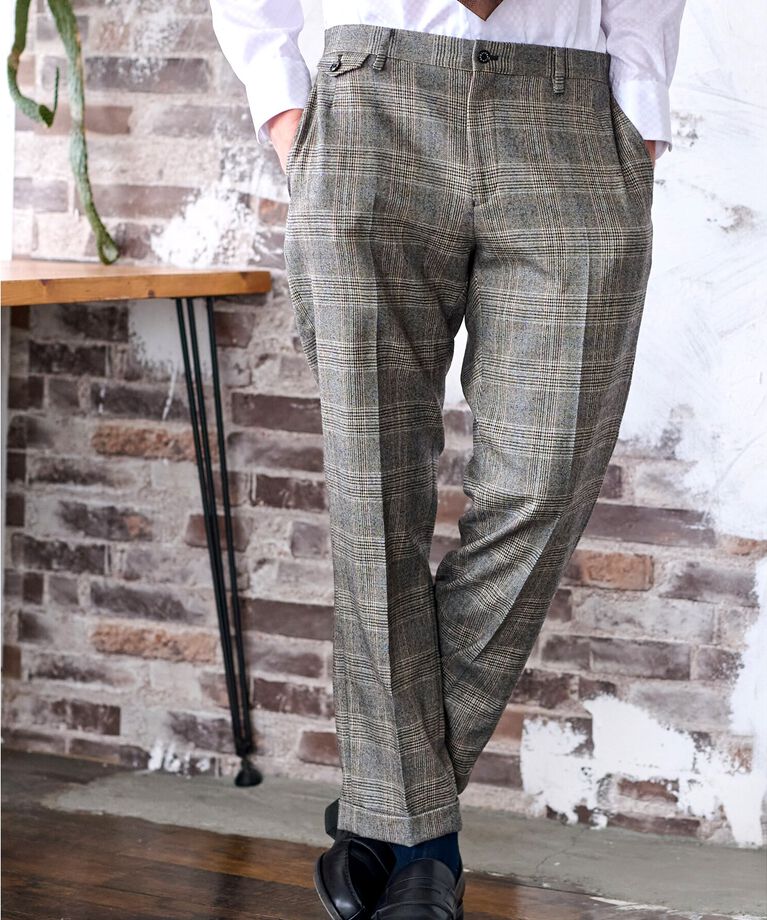 DRESSTERIOR「【セットアップ可】マルチカラーグレンチェックトラウザーズ」|その他|