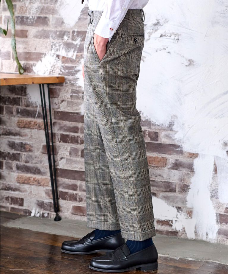 DRESSTERIOR「【セットアップ可】マルチカラーグレンチェックトラウザーズ」|その他|