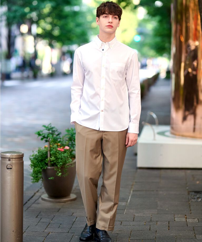DRESSTERIOR「SUPIMA COTTON ボタンダウンシャツ」|シャツ・ブラウス|