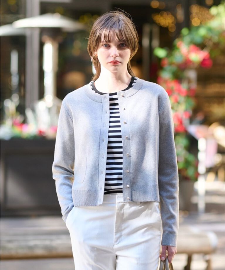 DRESSTERIOR「【春色/洗える】ウォッシャブルコットンカシミヤ混カーディガン」|カーディガン|