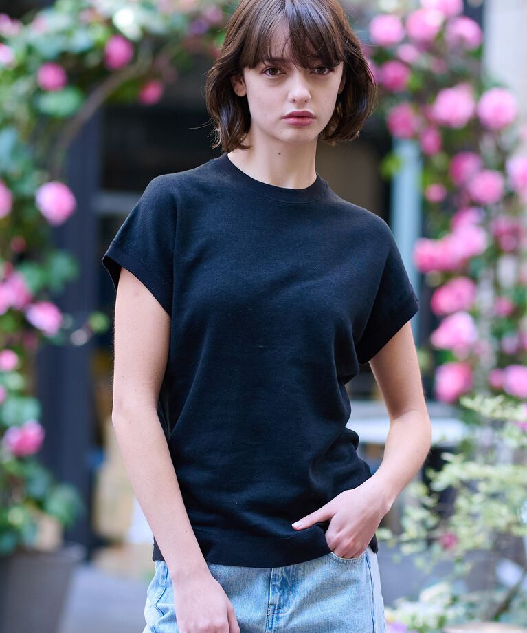 DRESSTERIOR「【毎年人気！／洗える】リネン裏毛フレンチプルオーバー」|Tシャツ・カットソー|ブラック(019)
