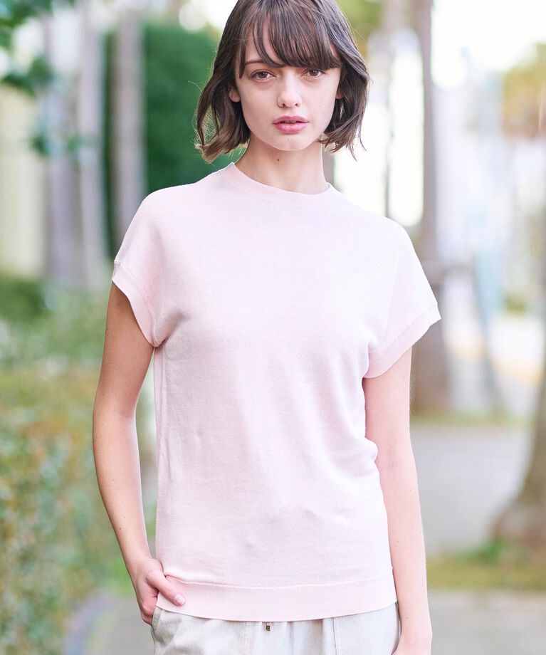 DRESSTERIOR「【毎年人気！／洗える】リネン裏毛フレンチプルオーバー」|Tシャツ・カットソー|ライトピンク(070