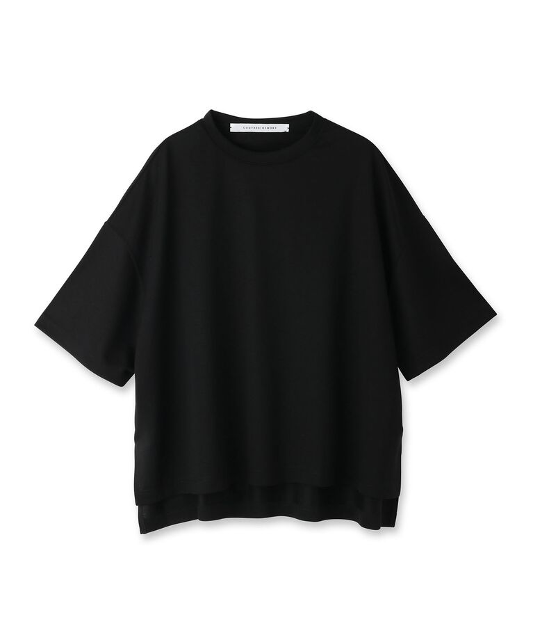 DRESSTERIOR「COGTHEBIGSMOKE（コグ ザ ビッグスモーク）DELTA ヴィスコース Tシャツ」|Tシャツ・カットソー|ブラック(019)