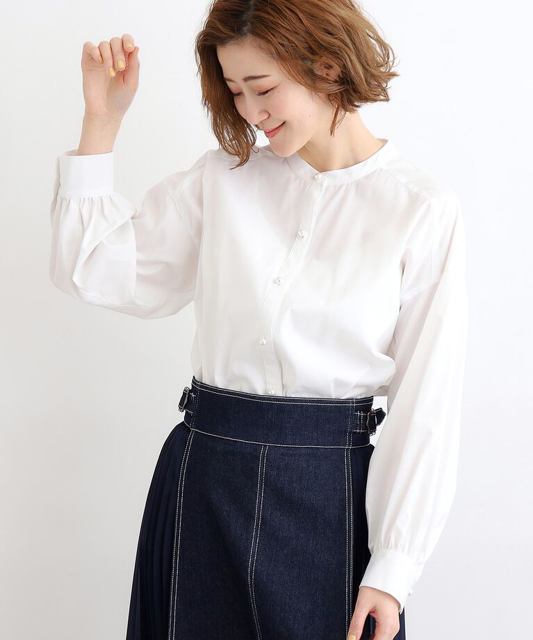 grove「パール調釦前開きゆるシャツ」|シャツ・ブラウス|