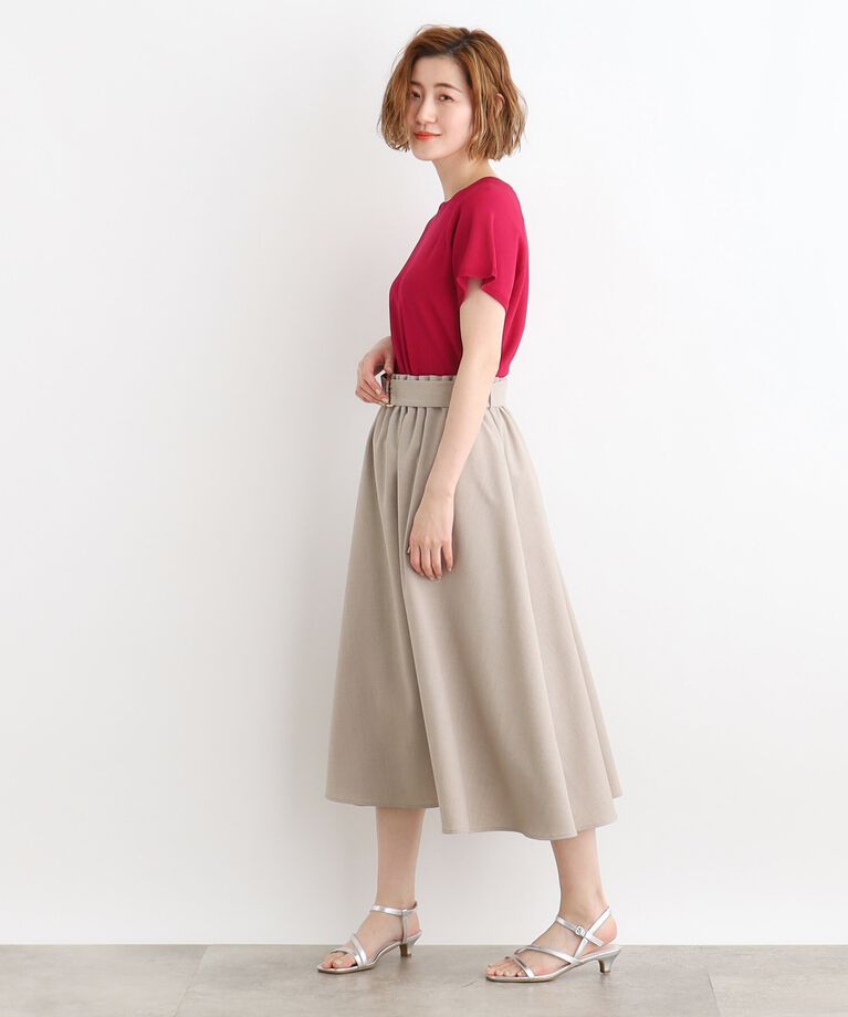 grove「【夏に嬉しい機能付き】やわらかドライタッチラグランスリーブニット」|ニット・セーター|