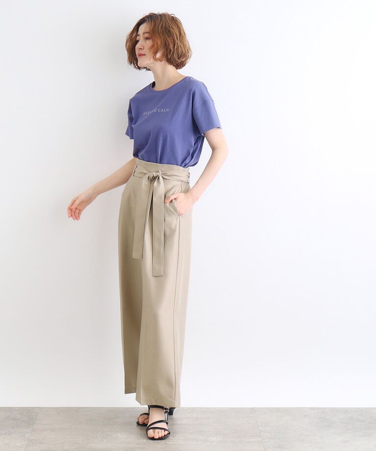 grove「デニムライクベルト付きワイドパンツ」|その他|