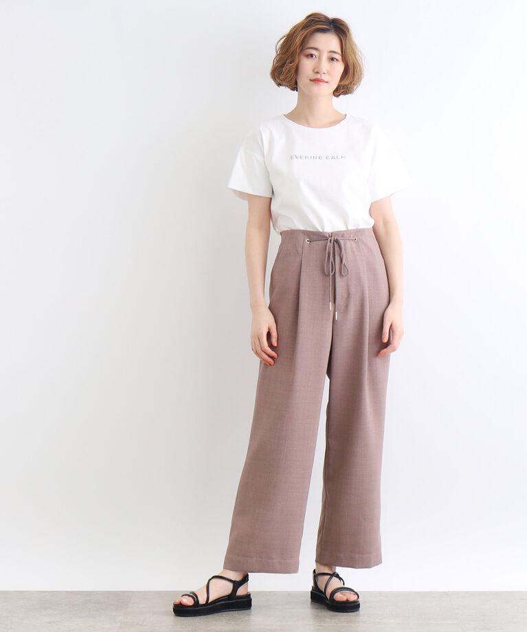 grove「＜接触冷感／UVカット／ご自宅で洗える＞袖フォルムプリントTシャツ」|Tシャツ・カットソー|