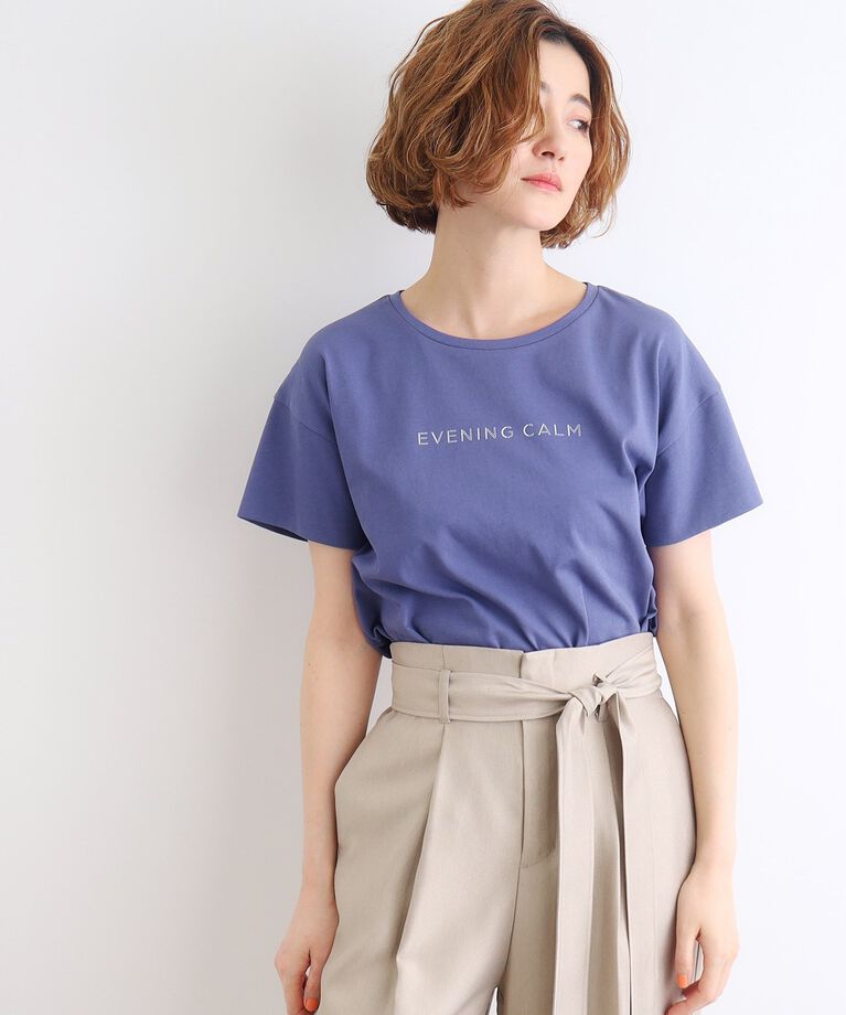 grove「＜接触冷感／UVカット／ご自宅で洗える＞袖フォルムプリントTシャツ」|Tシャツ・カットソー|