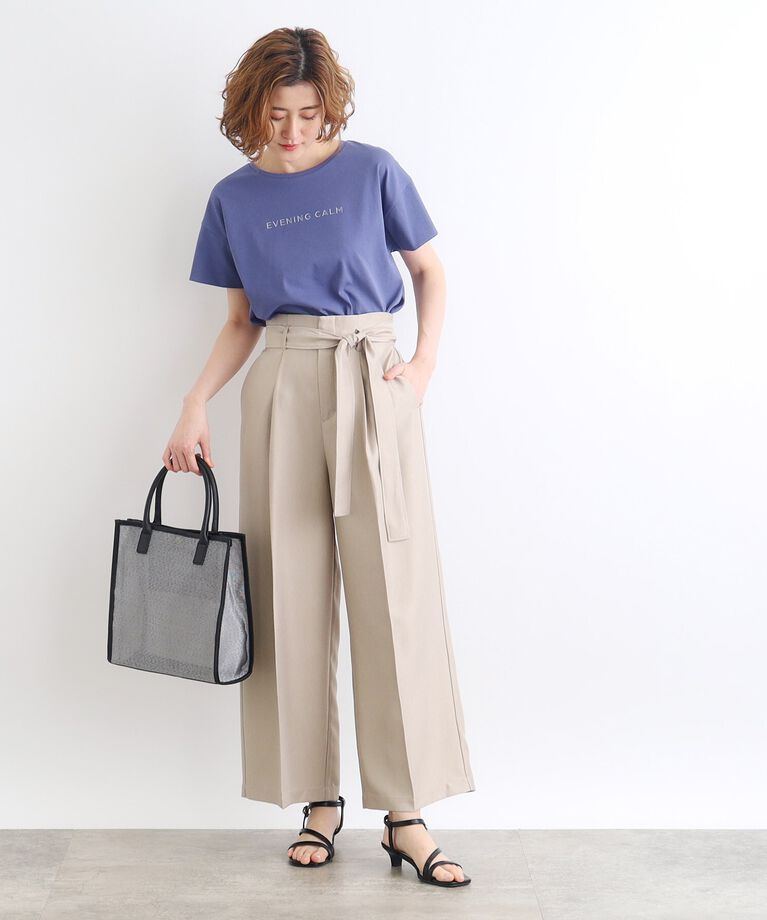 grove「＜接触冷感／UVカット／ご自宅で洗える＞袖フォルムプリントTシャツ」|Tシャツ・カットソー|