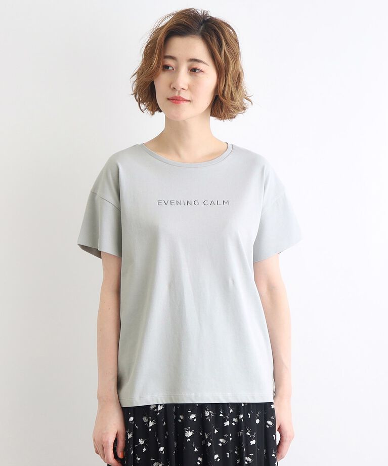 grove「＜接触冷感／UVカット／ご自宅で洗える＞袖フォルムプリントTシャツ」|Tシャツ・カットソー|