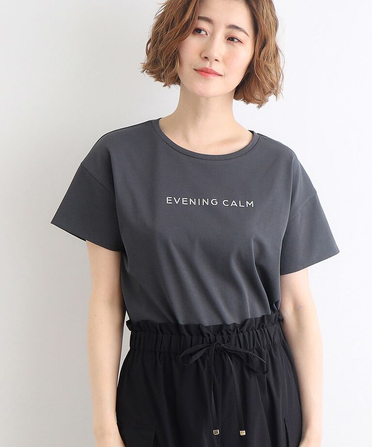 grove「＜接触冷感／UVカット／ご自宅で洗える＞袖フォルムプリントTシャツ」|Tシャツ・カットソー|