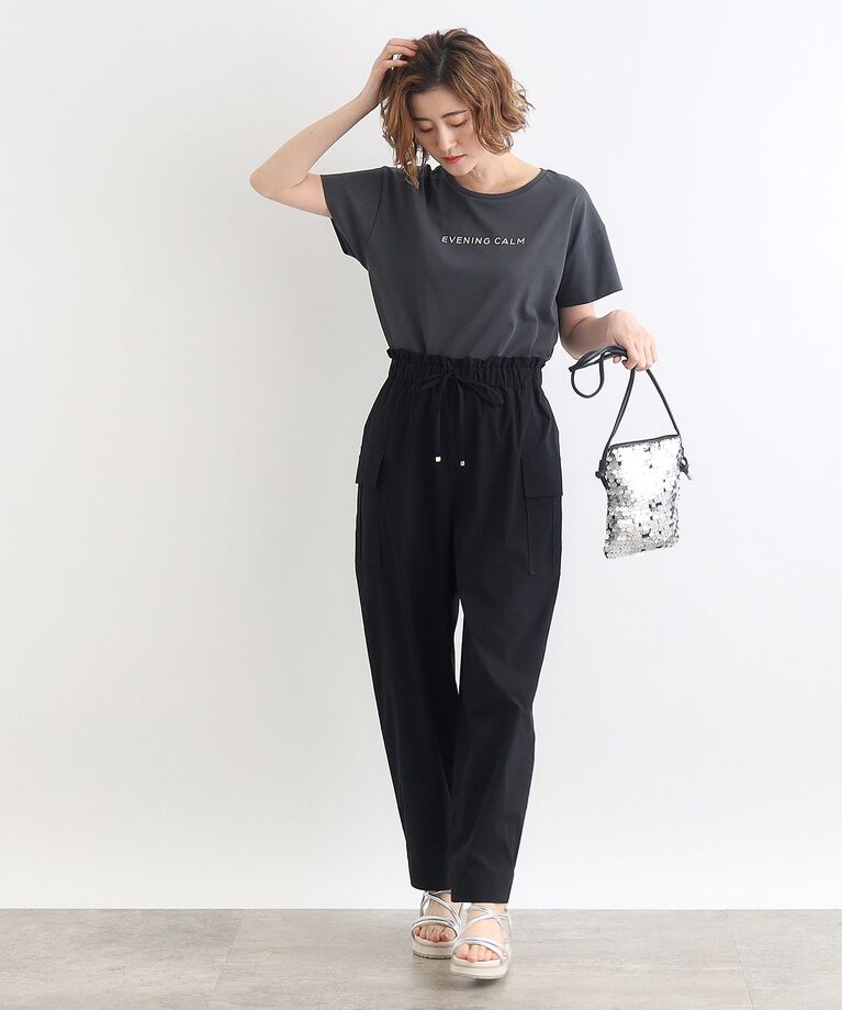 grove「＜接触冷感／UVカット／ご自宅で洗える＞袖フォルムプリントTシャツ」|Tシャツ・カットソー|