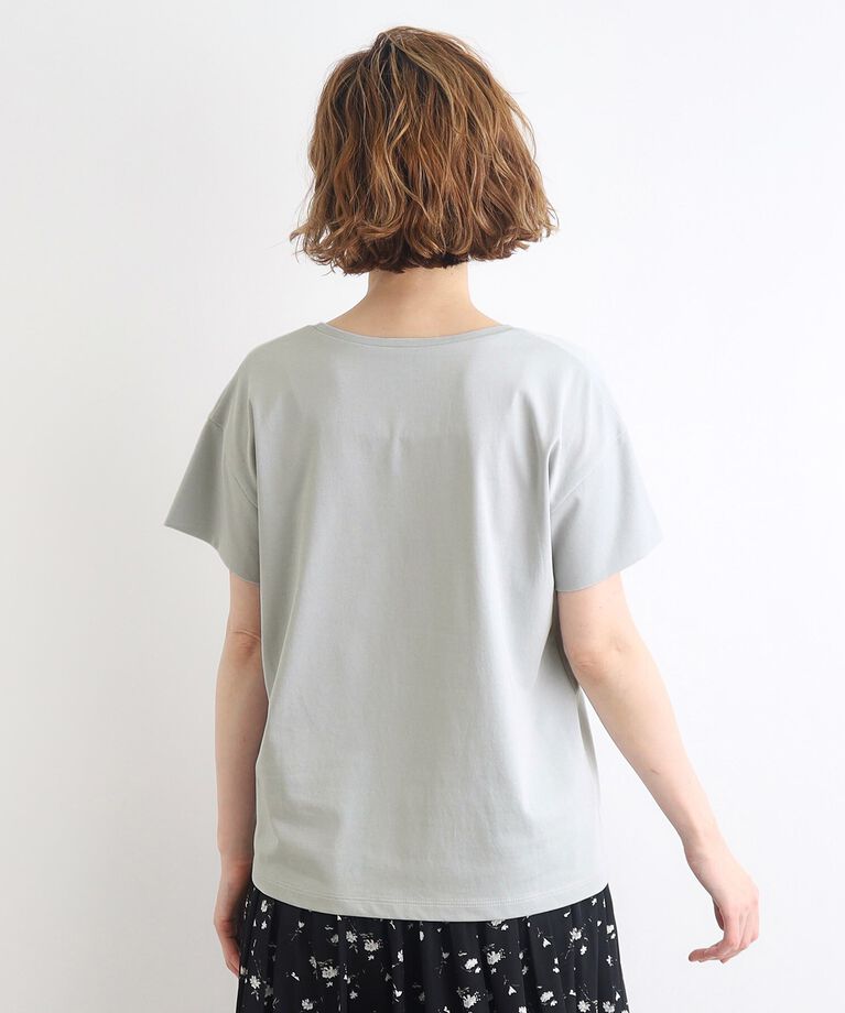 grove「＜接触冷感／UVカット／ご自宅で洗える＞袖フォルムプリントTシャツ」|Tシャツ・カットソー|