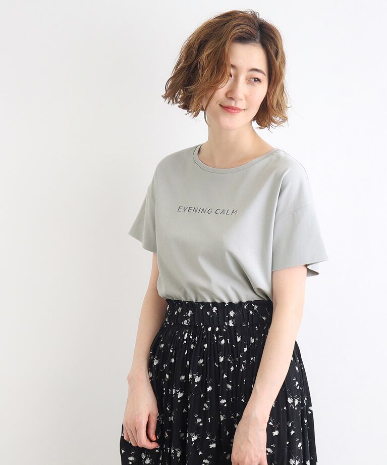 grove「＜接触冷感／UVカット／ご自宅で洗える＞袖フォルムプリントTシャツ」|Tシャツ・カットソー|