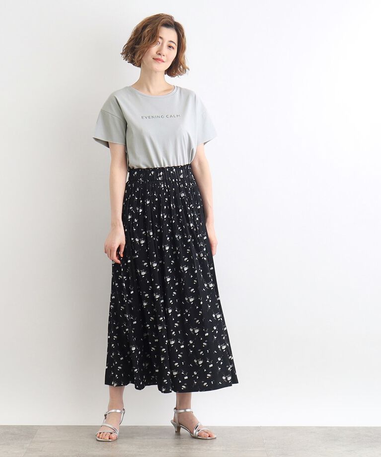 grove「＜接触冷感／UVカット／ご自宅で洗える＞袖フォルムプリントTシャツ」|Tシャツ・カットソー|